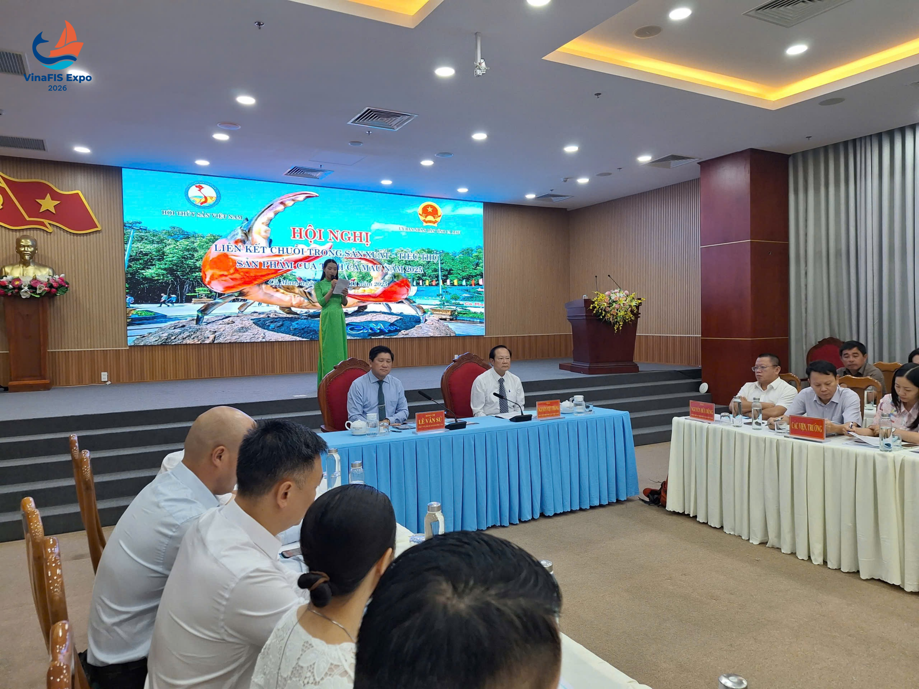 VINAFIS EXPO THAM GIA HỘI NGHỊ: LIÊN KẾT CHUỖI GIÁ TRỊ THỦY SẢN TỈNH CÀ MAU 2025